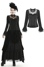 Load image into Gallery viewer, Gothic gorgeous butterfly sexy mesh collar top TW300