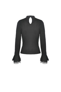 Gothic gorgeous butterfly sexy mesh collar top TW300