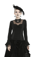 Load image into Gallery viewer, Gothic gorgeous butterfly sexy mesh collar top TW300