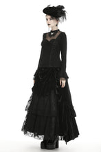 Load image into Gallery viewer, Gothic gorgeous butterfly sexy mesh collar top TW300