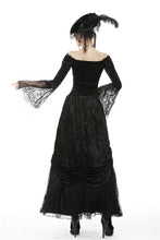 Load image into Gallery viewer, Victoria court velvet lace splicing top TW305