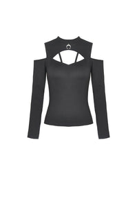Punk rock crescent moon top TW307