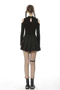 Punk rock crescent moon top TW307