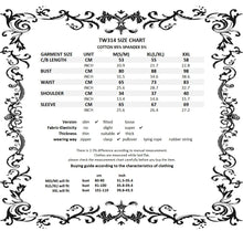 Load image into Gallery viewer, Gothic hollow out sexy rose T-shirt TW314