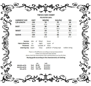 Victoria gothic court top TW315