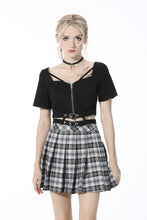 Load image into Gallery viewer, Punk sexy waist zip top TW321