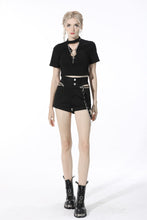 Load image into Gallery viewer, Punk hollow out chain chest top TW331