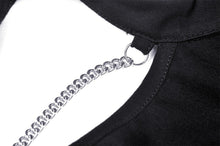 Load image into Gallery viewer, Punk hollow out chain chest top TW331
