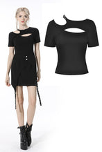 Load image into Gallery viewer, Street daily fashion asymmetrical hollow out top TW333