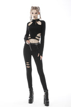 Load image into Gallery viewer, Punk rebel cutout sexy crop top TW345