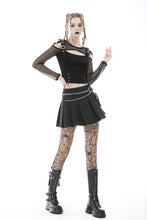 Load image into Gallery viewer, Rebel girl sexy net hollow out T-shirt TW358