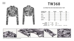 Alternative dye high neck daily top TW368
