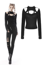 Load image into Gallery viewer, Punk hollow out sexy street top TW370