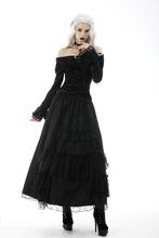Load image into Gallery viewer, Gothic cold shoulders embossing top TW372