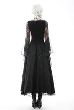 Load image into Gallery viewer, Gothic lace mesh exaggerated sleeves top TW374