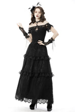 Load image into Gallery viewer, Gothic delicate lace neckline top TW388