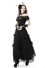 Load image into Gallery viewer, Gothic delicate lace neckline top TW388