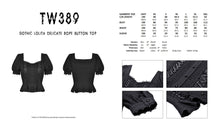 Load image into Gallery viewer, Gothic lolita delicate rope button top TW389
