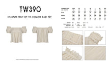 Load image into Gallery viewer, Steampunk frilly off-the-shoulder blush top TW390
