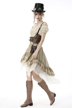 Load image into Gallery viewer, Steampunk frilly off-the-shoulder blush top TW390