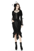 Load image into Gallery viewer, Gothic luxe velvet bell sleeves princess top TW392