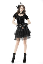 Load image into Gallery viewer, Gothic frilly velvet top TW393