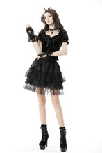 Load image into Gallery viewer, Gothic frilly velvet top TW393