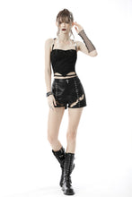 Load image into Gallery viewer, Punk thru hole fabric halter top TW396