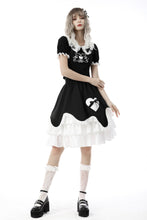 Load image into Gallery viewer, Black lolita two little bears doll top TW401