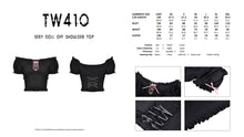 Load image into Gallery viewer, Sexy doll off shoulder top TW410