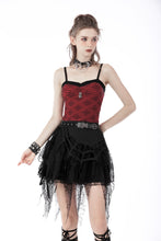 Load image into Gallery viewer, Punk red stripe strap top TW422