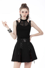 Load image into Gallery viewer, Punk cool sexy net non-sleeves knit T-shirt TW427