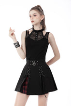 Load image into Gallery viewer, Punk cool sexy net non-sleeves knit T-shirt TW427