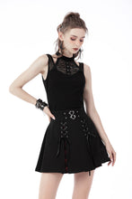 Load image into Gallery viewer, Punk cool sexy net non-sleeves knit T-shirt TW427