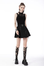 Load image into Gallery viewer, Punk cool sexy net non-sleeves knit T-shirt TW427