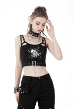 Load image into Gallery viewer, Punk devil fish cutout crop top TW435