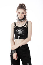 Load image into Gallery viewer, Punk devil fish cutout crop top TW435