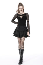 Load image into Gallery viewer, Rebel girl net lace up top TW443