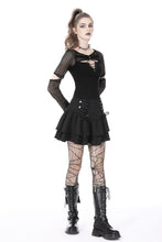 Load image into Gallery viewer, Rebel girl net lace up top TW443