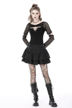 Load image into Gallery viewer, Rebel girl net lace up top TW443