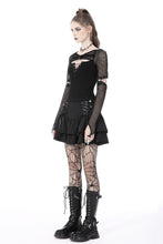 Load image into Gallery viewer, Rebel girl net lace up top TW443
