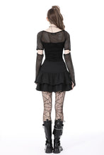 Load image into Gallery viewer, Rebel girl net lace up top TW443