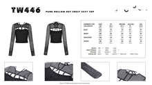 Load image into Gallery viewer, Punk hollow out chest sexy top TW446