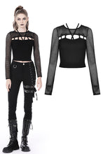 Load image into Gallery viewer, Punk hollow out chest sexy top TW446