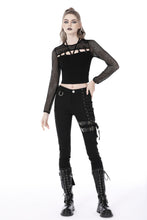 Load image into Gallery viewer, Punk hollow out chest sexy top TW446