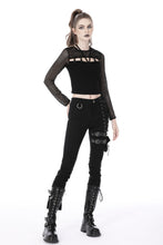 Load image into Gallery viewer, Punk hollow out chest sexy top TW446