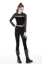 Load image into Gallery viewer, Punk hollow out chest sexy top TW446