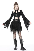 Load image into Gallery viewer, Gothic bell sleeves crop top TW450