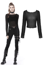Load image into Gallery viewer, Punk sexy shrinkage mesh easy match top TW451