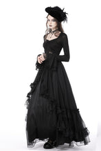 Load image into Gallery viewer, Gothic luxe lace see-through belly sexy top TW452
